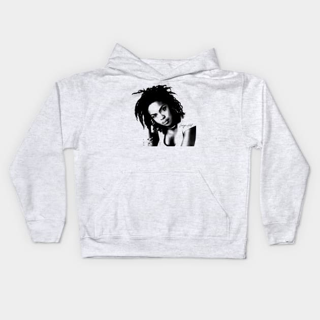 Lauryn Hill /// Vintage Kids Hoodie by HectorVSAchille